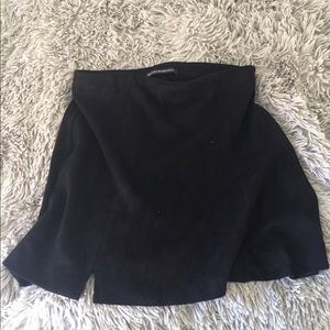 Brandy Melville tight soft slit black skirt